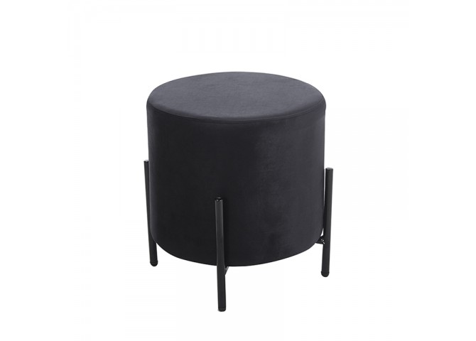 BELLA/R ΣΚΑΜΠΟ BLACK VELVET ΥΦΑΣΜΑ Φ.35Χ38εκ.