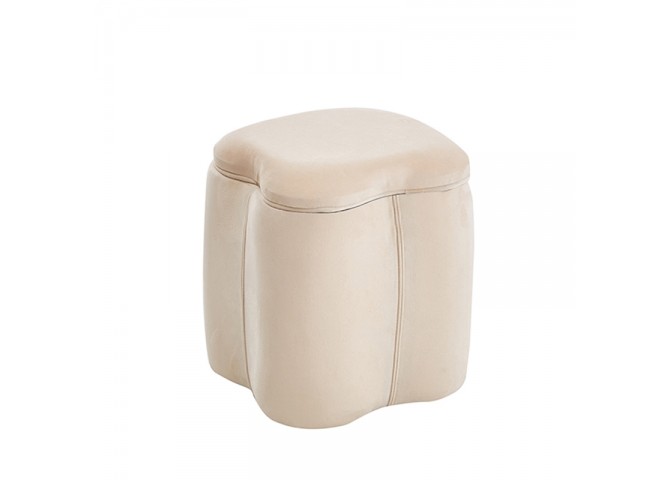 FIONA ΣΚΑΜΠΟ VELVET BEIGE ΜΕ ΑΠΟΘ. ΧΩΡΟ 30X30X34εκ.