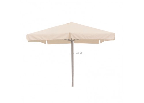 ΟΜΠΡΕΛΑ 4X4X3,88m ΤΗΛΕΣΚΟΠΙΚΗ OFF WHITE ALUM. 8ΑΚΤ.17X27X1.2mm ΙΣΤΟΣ 1Φ.60Χ1.6mm