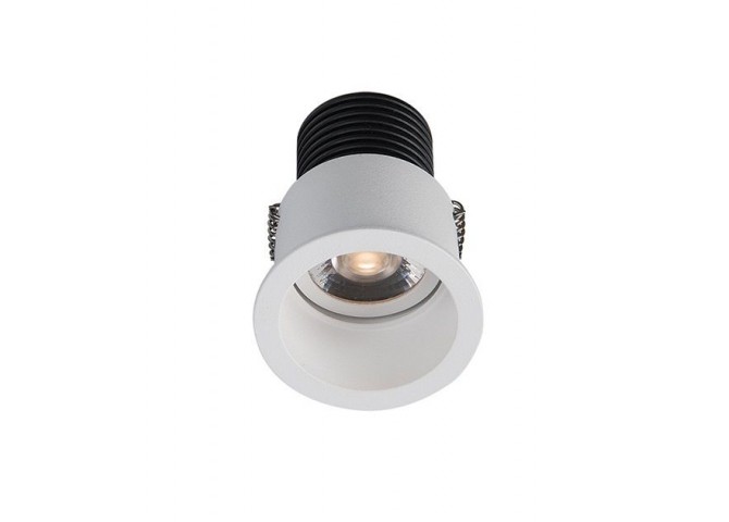 ΧΩΝΕΥΤΟ ΣΠΟΤ LED ΑΛΟΥΜΙΝΙΟΥ ΛΕΥΚΟ Δ5,8cm