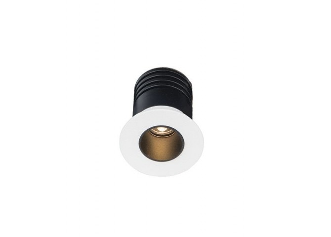 ΧΩΝΕΥΤΟ ΣΠΟΤ LED ΑΛΟΥΜΙΝΙΟΥ ΛΕΥΚΟ Δ3,7cm